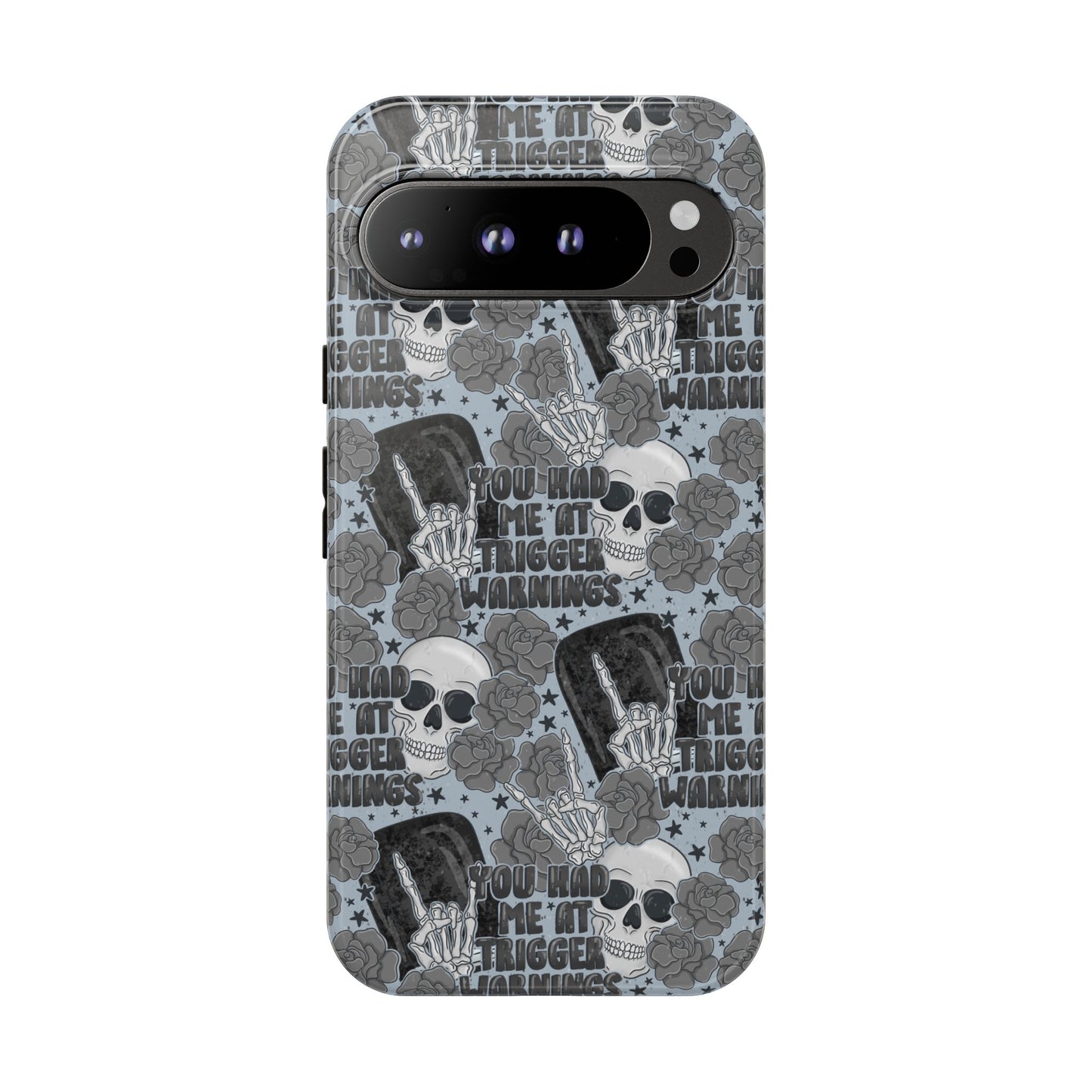 Trigger Warning Tough Phone Case | Shockproof | Samsung Case | Google Case | Bookish