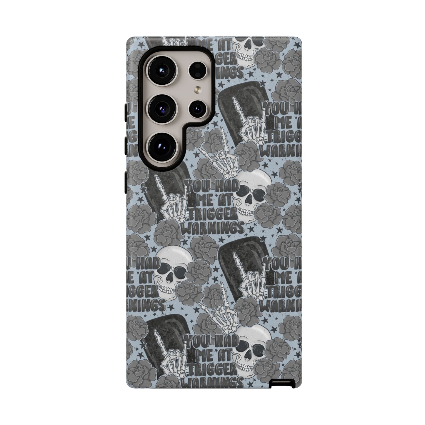 Trigger Warning Tough Phone Case | Shockproof | Samsung Case | Google Case | Bookish