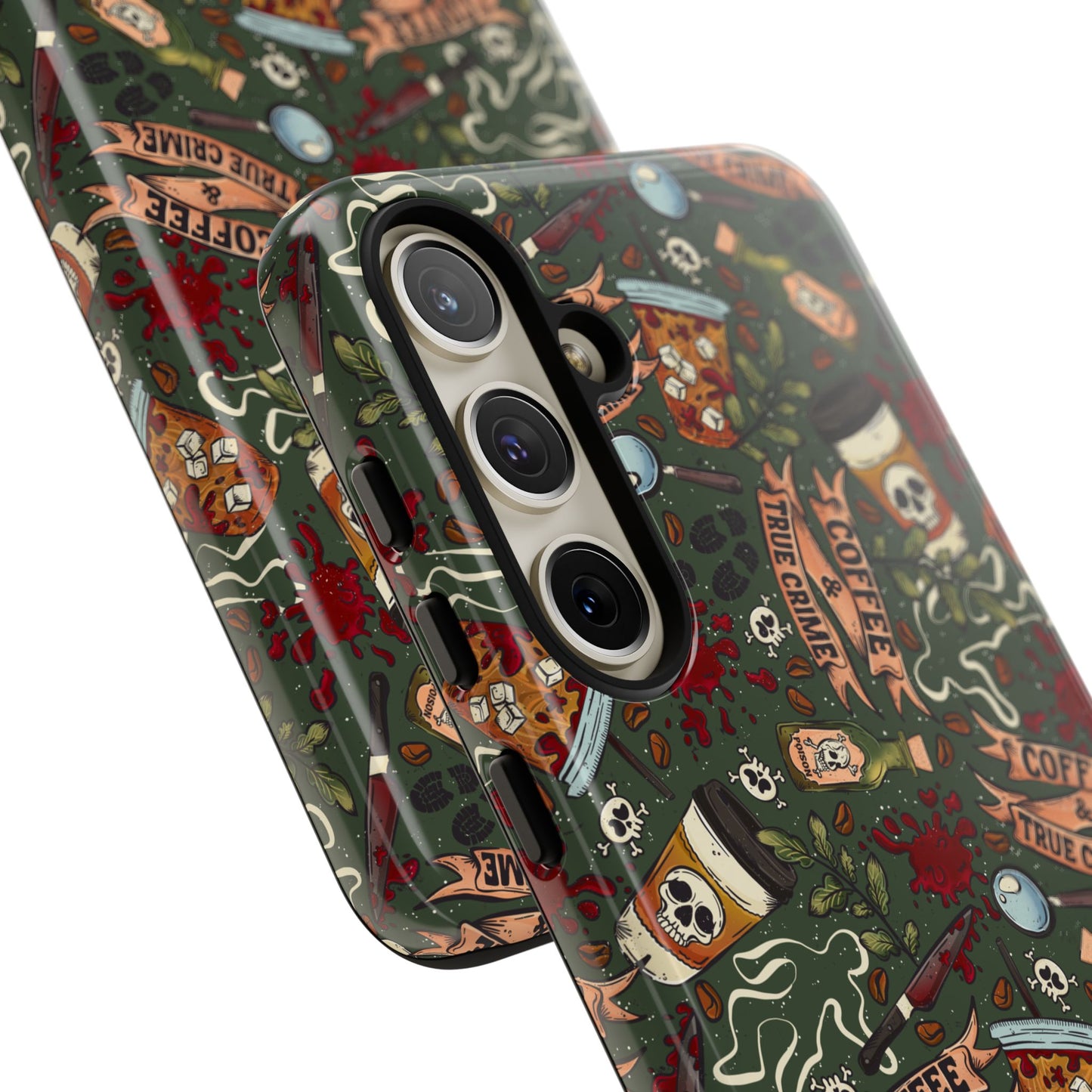 Coffee & True Crime Tough Phone Case | Shockproof | Samsung Case | Google Case | Bookish
