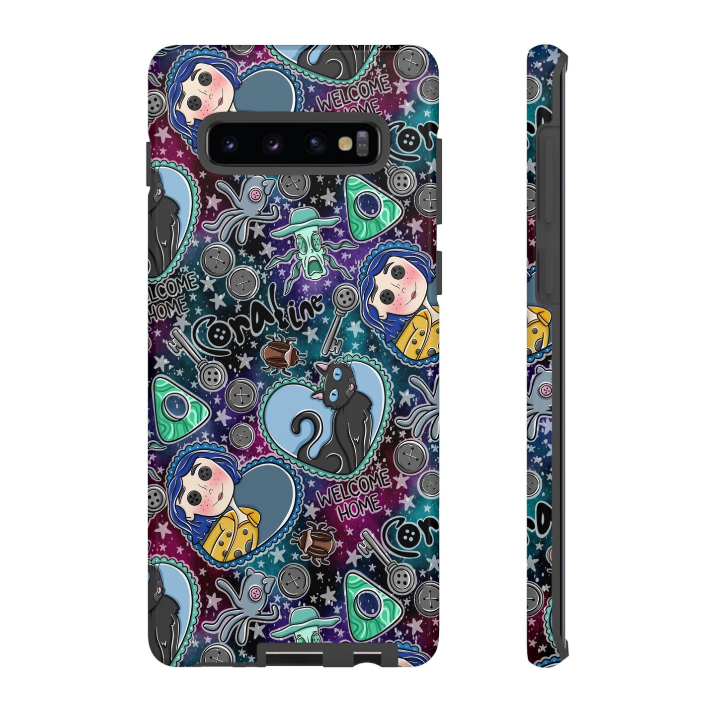Button Girl Tough Phone Case | Shockproof | Samsung Case | Google Case |