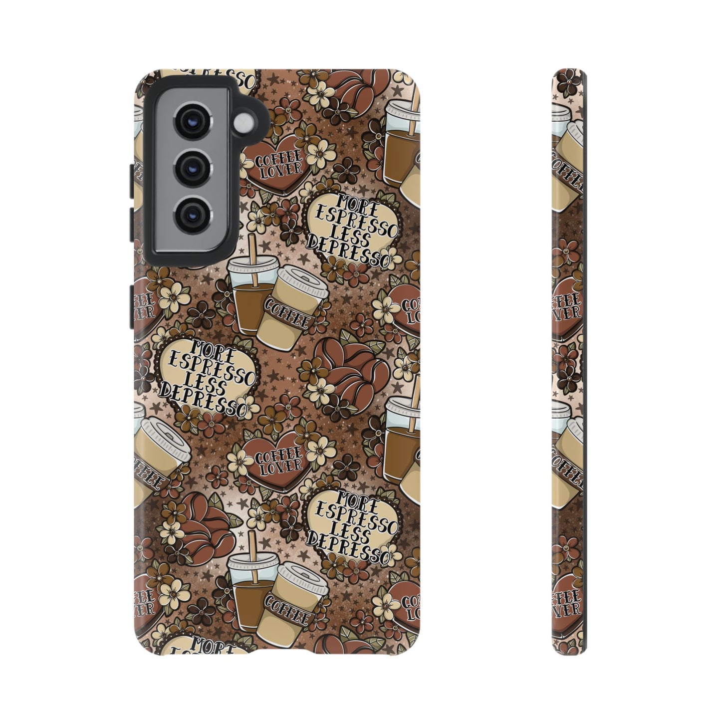 Coffee Lover Tough Phone Case | Shockproof | Samsung Case | Google Case | Iced Coffee
