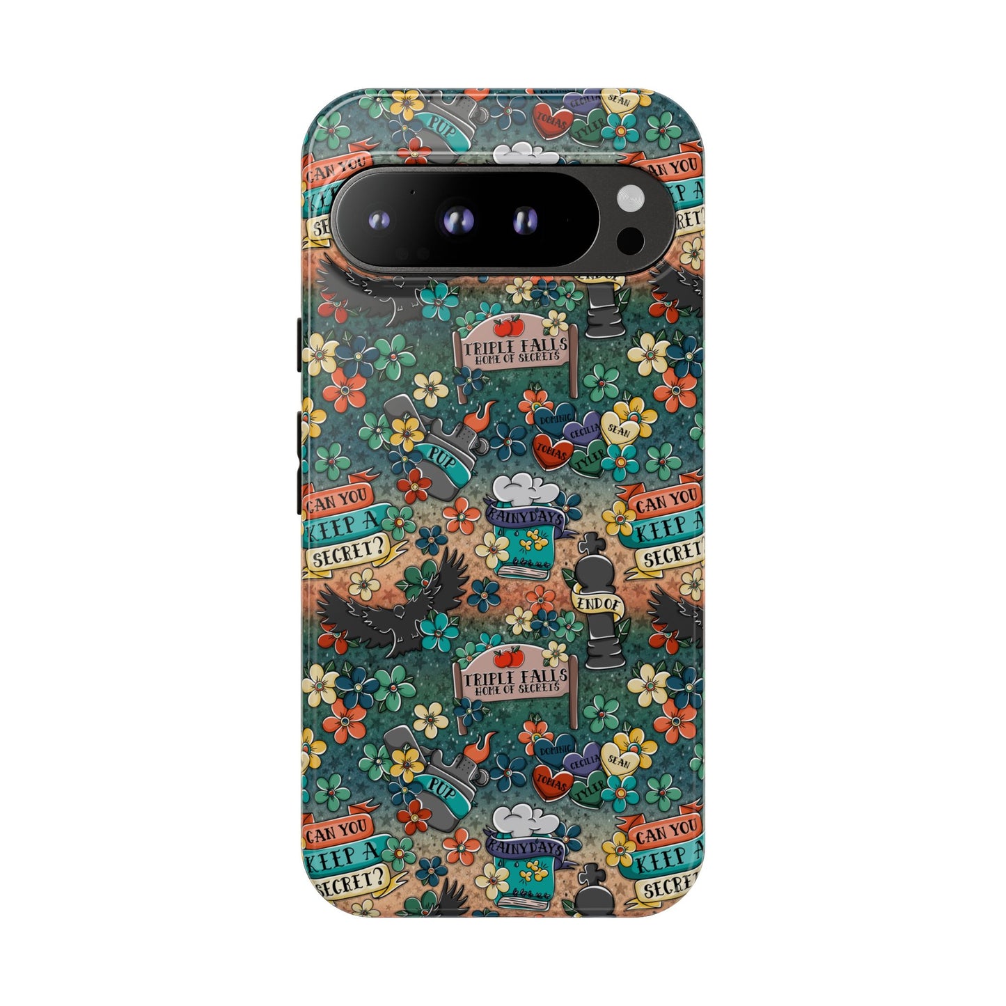 Triple Falls Tough Phone Case | Shockproof | Samsung Case | Google Case | Bookish