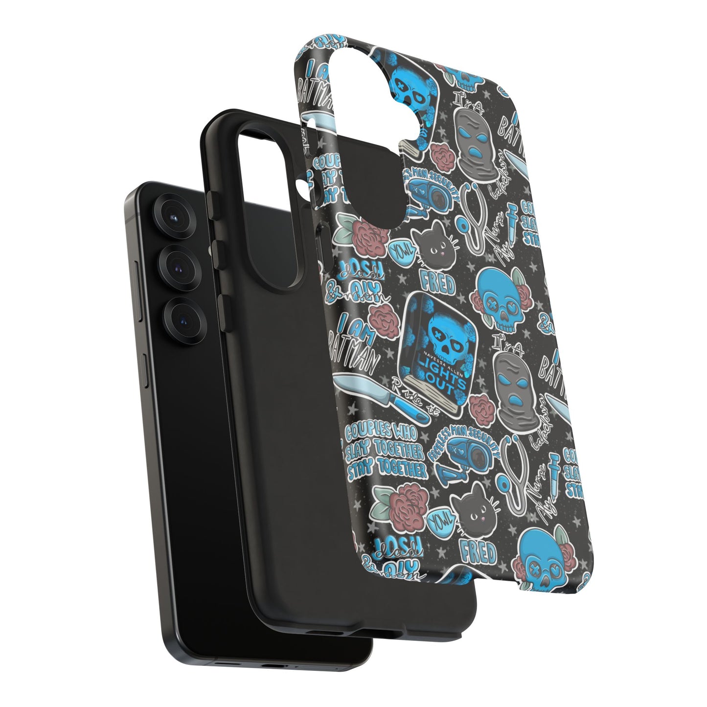 Lights Out Tough Phone Case | Shockproof | Samsung Case | Google Case | Bookish