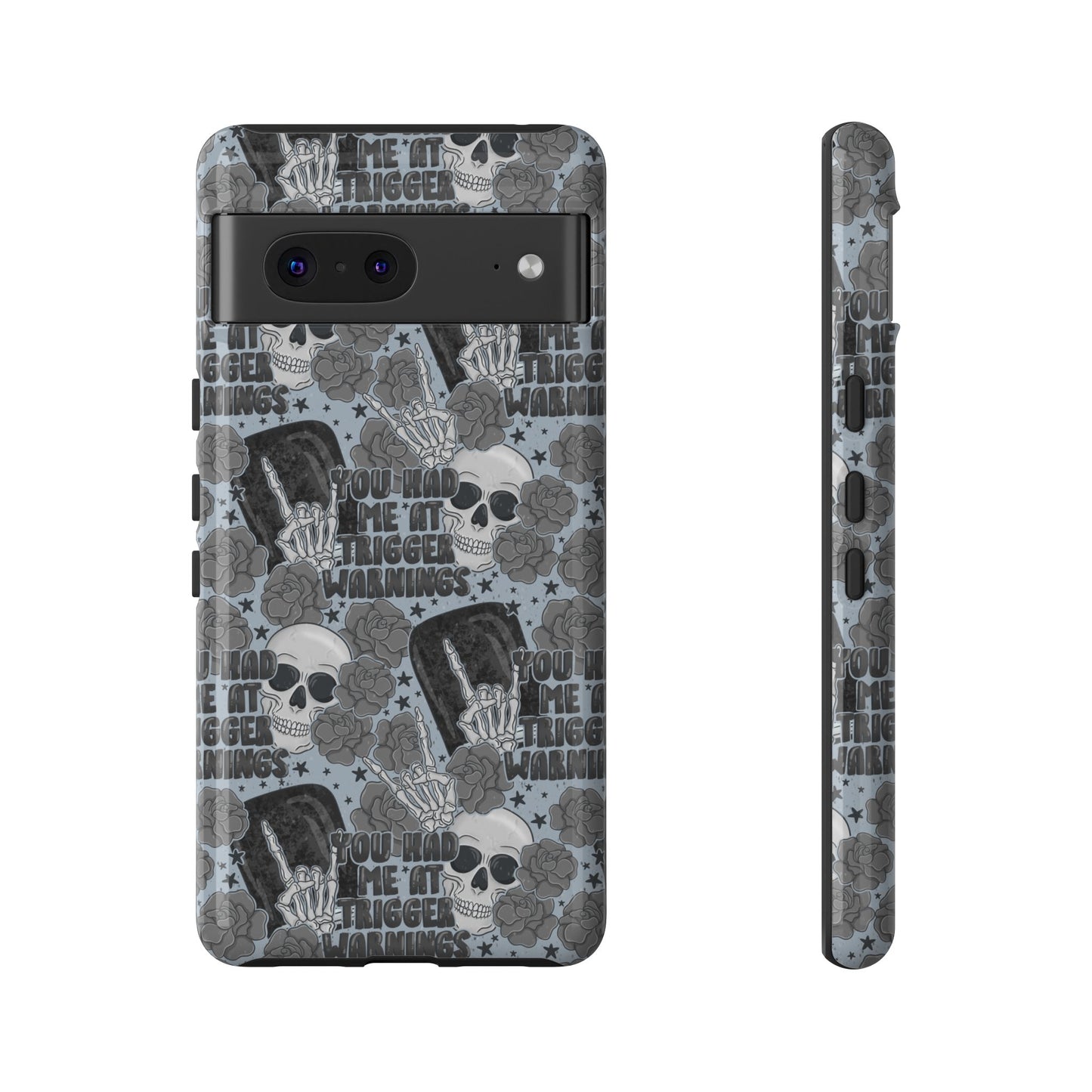 Trigger Warning Tough Phone Case | Shockproof | Samsung Case | Google Case | Bookish