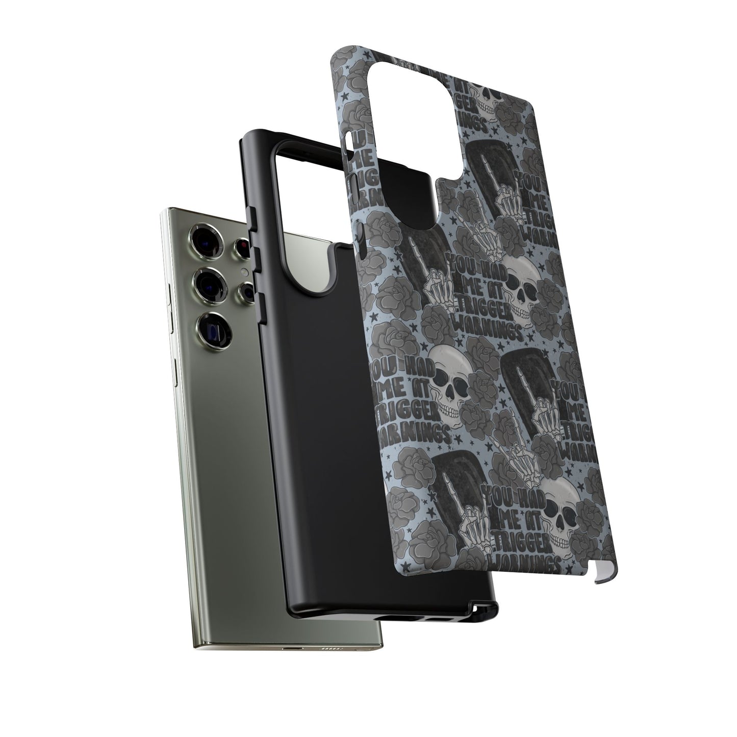 Trigger Warning Tough Phone Case | Shockproof | Samsung Case | Google Case | Bookish