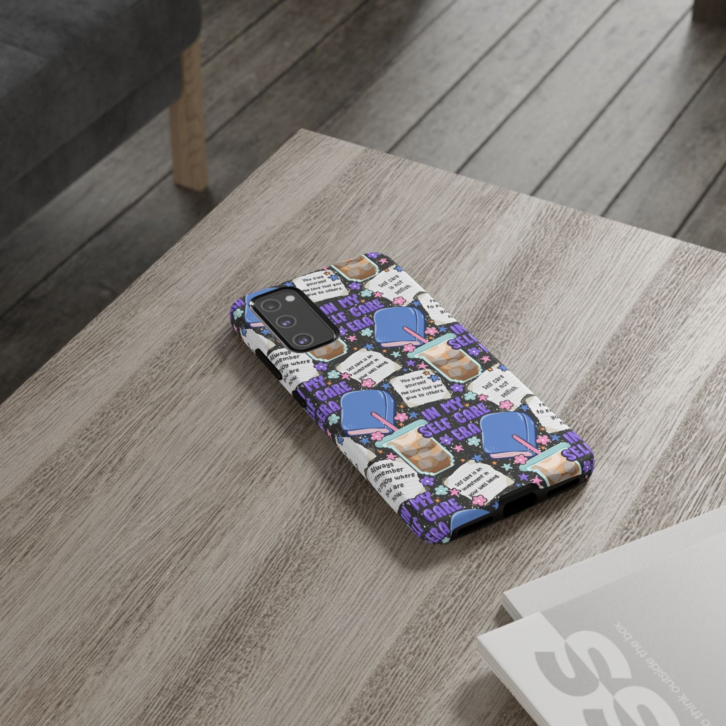 Self Care Tough Phone Case | Shockproof | Samsung Case | Google Case | Bookish