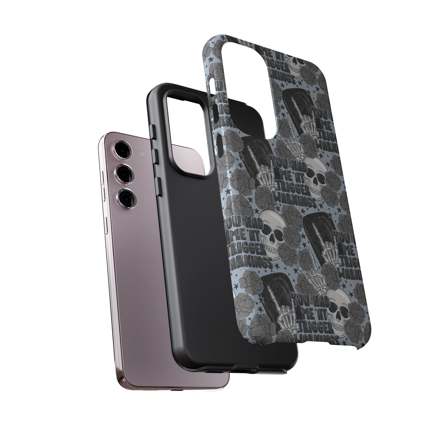 Trigger Warning Tough Phone Case | Shockproof | Samsung Case | Google Case | Bookish