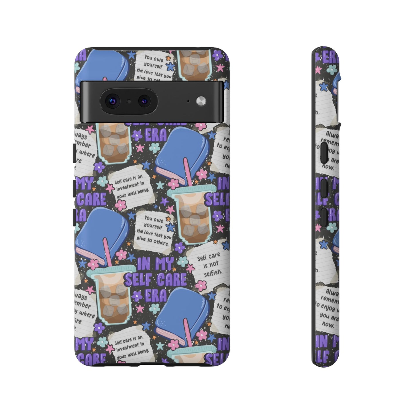 Self Care Tough Phone Case | Shockproof | Samsung Case | Google Case | Bookish