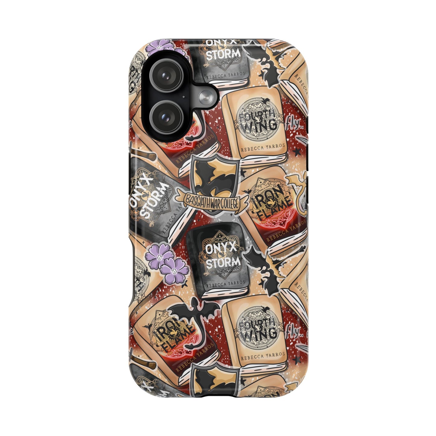 Fourth Wing Series MagSafe Tough Phone Case | Shockproof | iPhone Case | Bookish Phone Case |