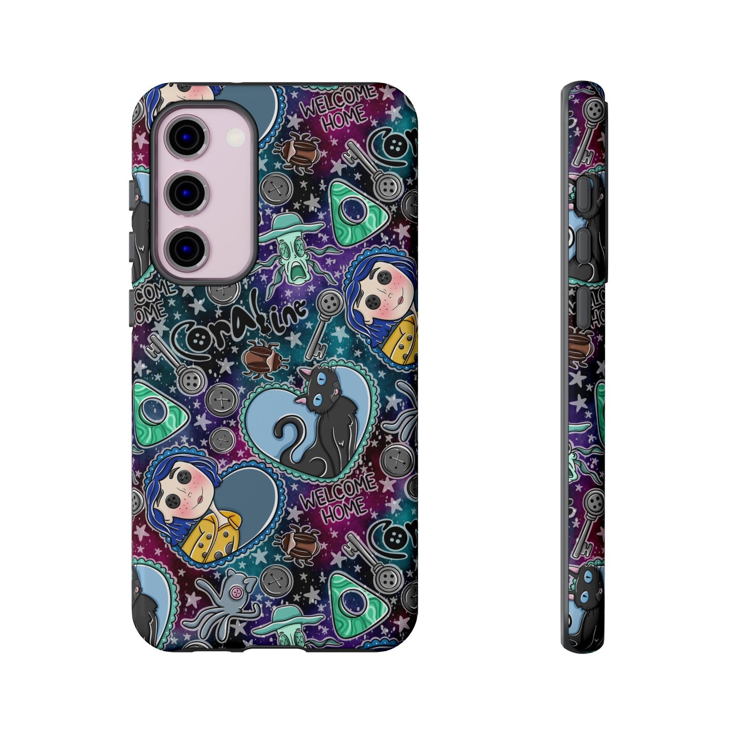 Button Girl Tough Phone Case | Shockproof | Samsung Case | Google Case |