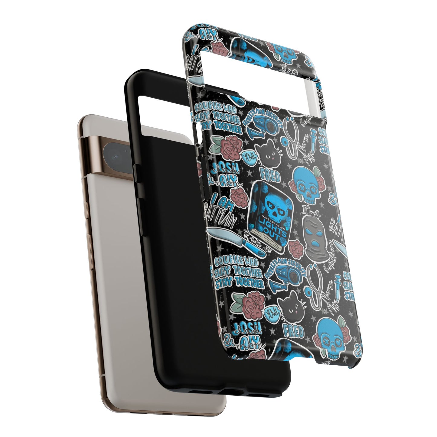 Lights Out Tough Phone Case | Shockproof | Samsung Case | Google Case | Bookish