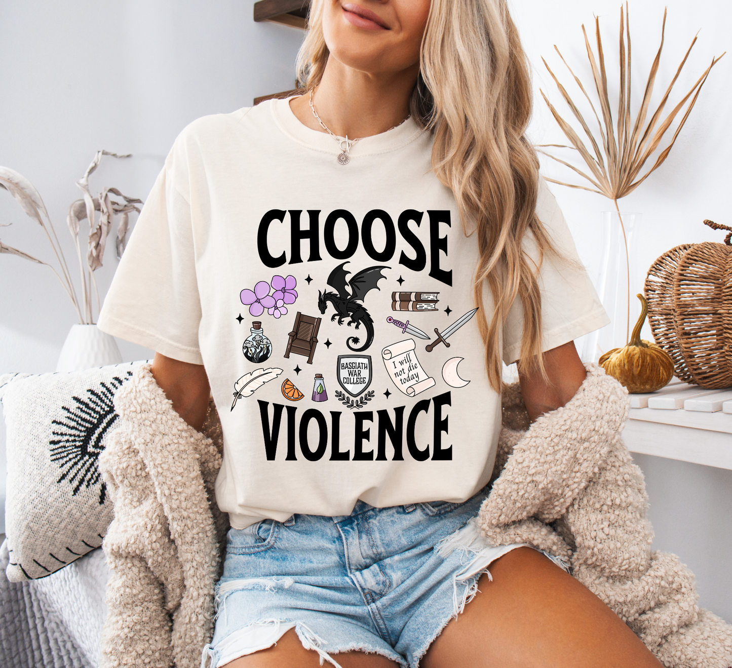 Choose Violence Comfort Colors T-Shirt