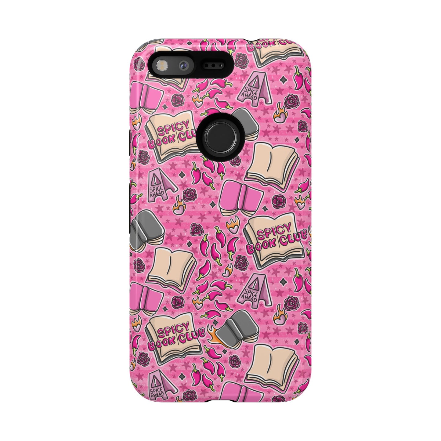 Spicy Book Club Tough Phone Case | Shockproof | Samsung Case | Google Case | Bookish