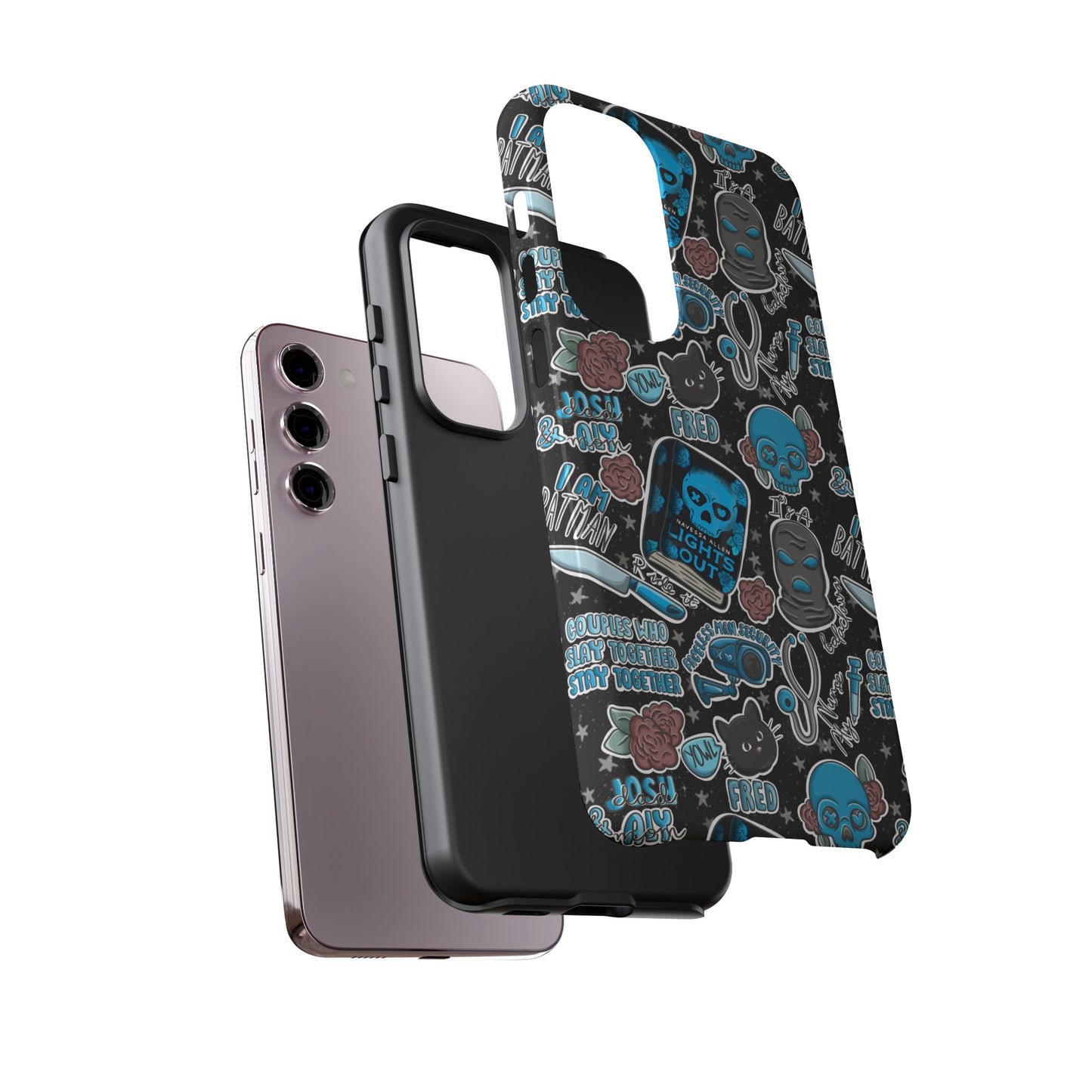 Lights Out Tough Phone Case | Shockproof | Samsung Case | Google Case | Bookish