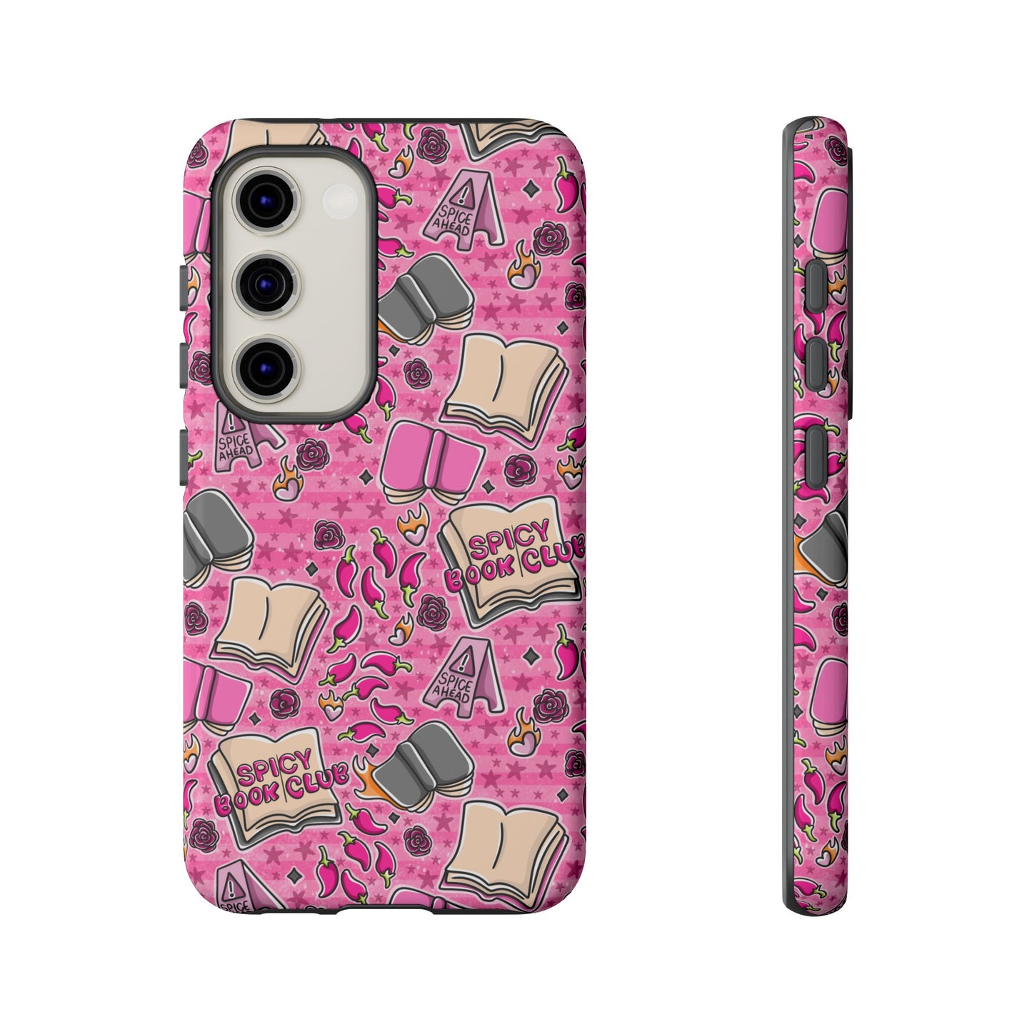 Spicy Book Club Tough Phone Case | Shockproof | Samsung Case | Google Case | Bookish