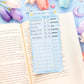 Craft Time Reading Log Bookmark