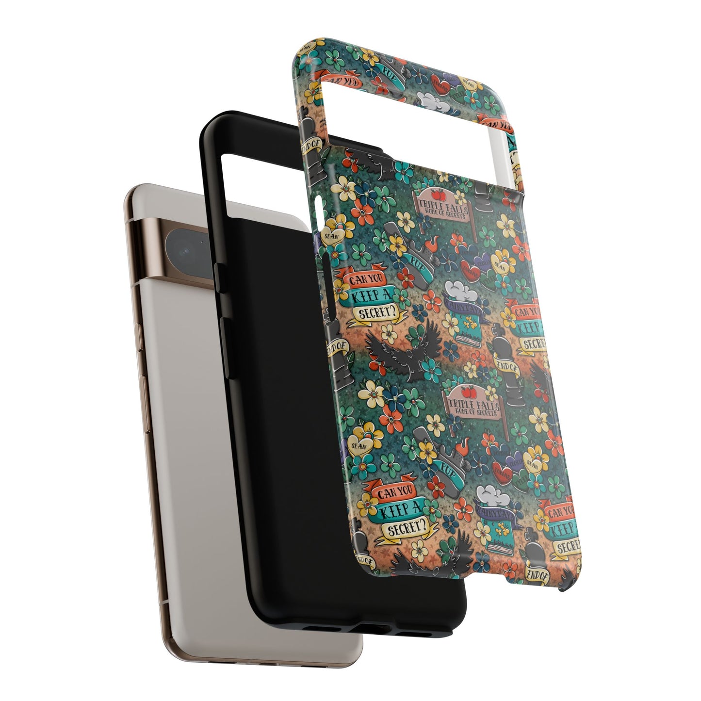 Triple Falls Tough Phone Case | Shockproof | Samsung Case | Google Case | Bookish