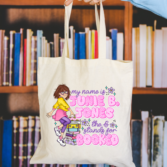 B Stands for Booked Canvas Tote Bag
