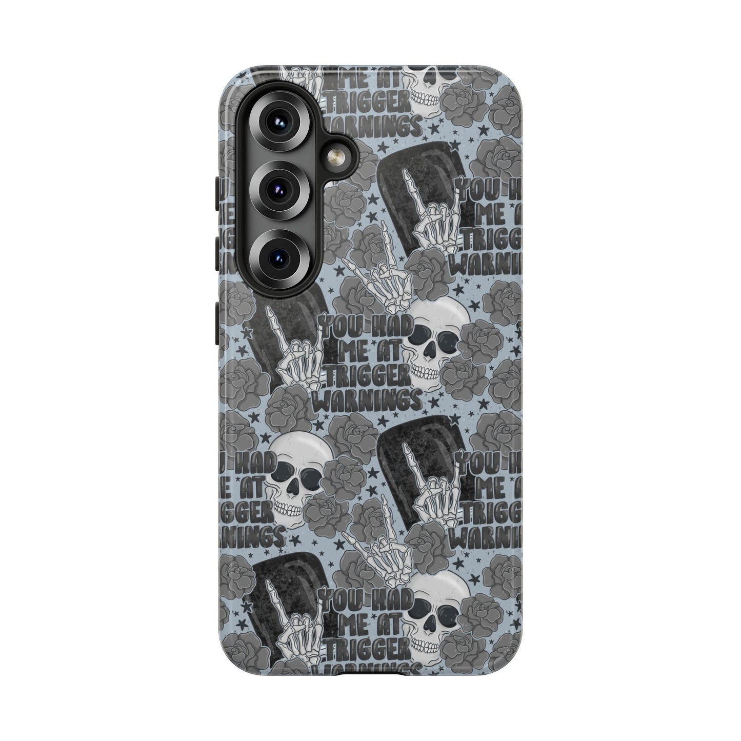 Trigger Warning Tough Phone Case | Shockproof | Samsung Case | Google Case | Bookish