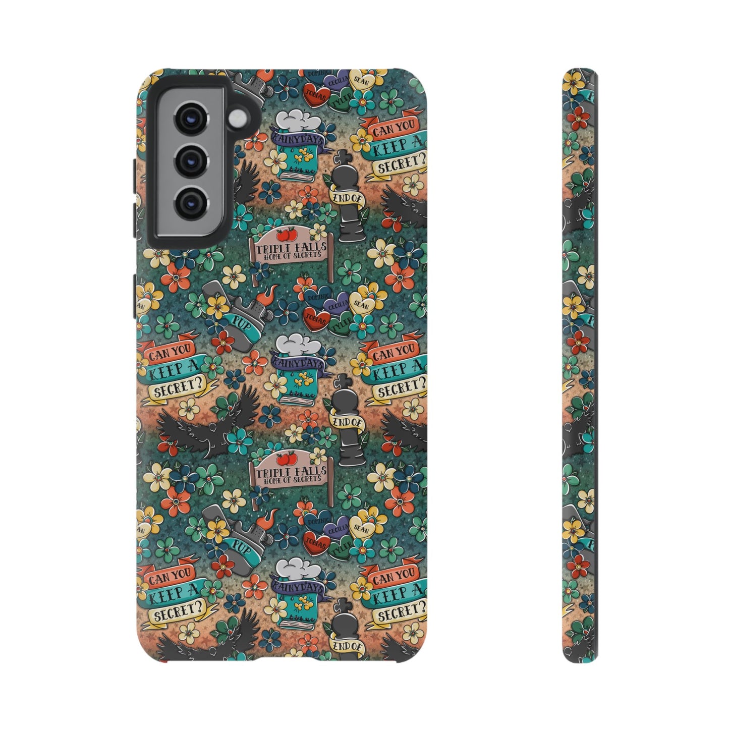 Triple Falls Tough Phone Case | Shockproof | Samsung Case | Google Case | Bookish