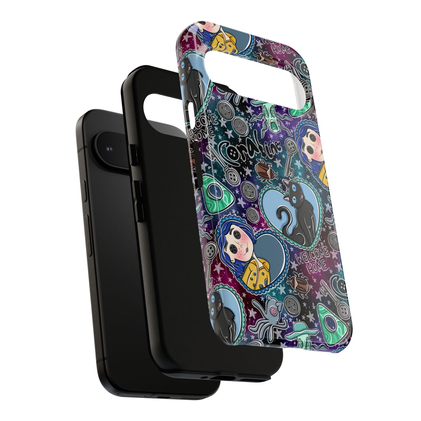 Button Girl Tough Phone Case | Shockproof | Samsung Case | Google Case |