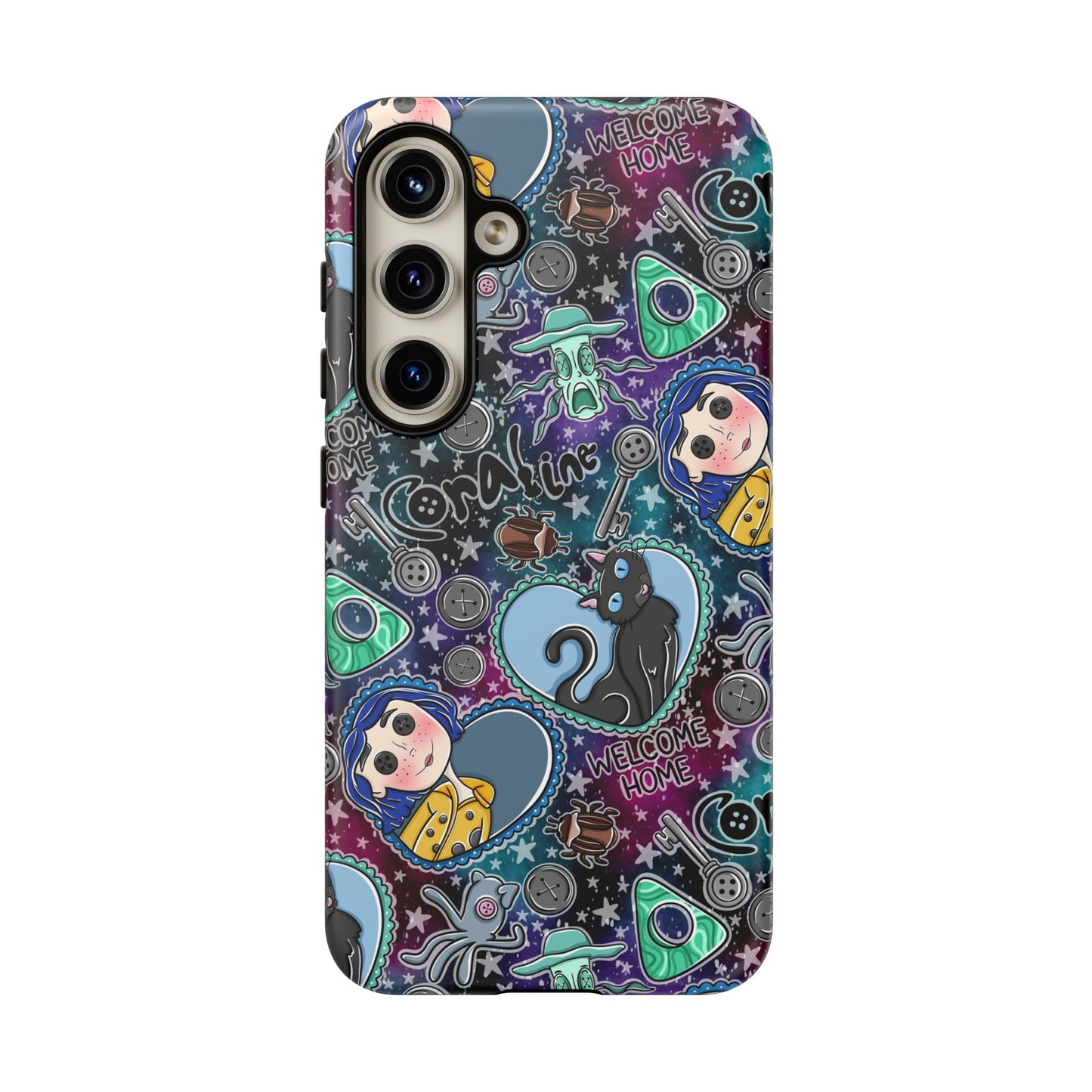 Button Girl Tough Phone Case | Shockproof | Samsung Case | Google Case |