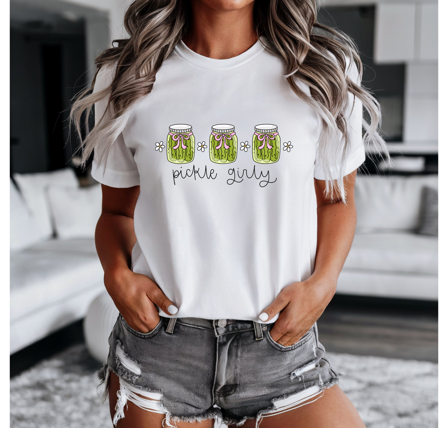 Pickle Girly Bella+Canvas T-Shirt