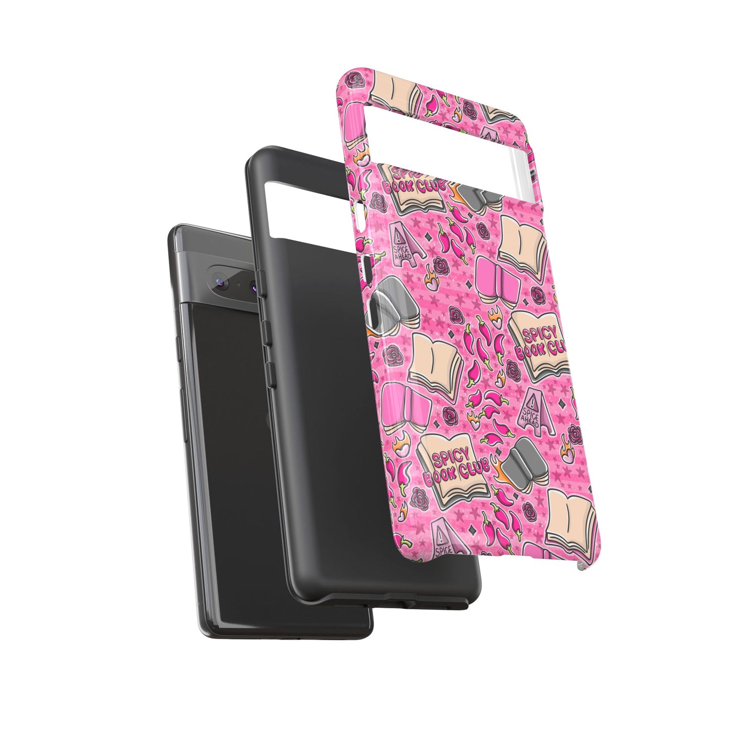 Spicy Book Club Tough Phone Case | Shockproof | Samsung Case | Google Case | Bookish