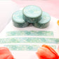 Green Galaxy Silver Foil Washi Tape