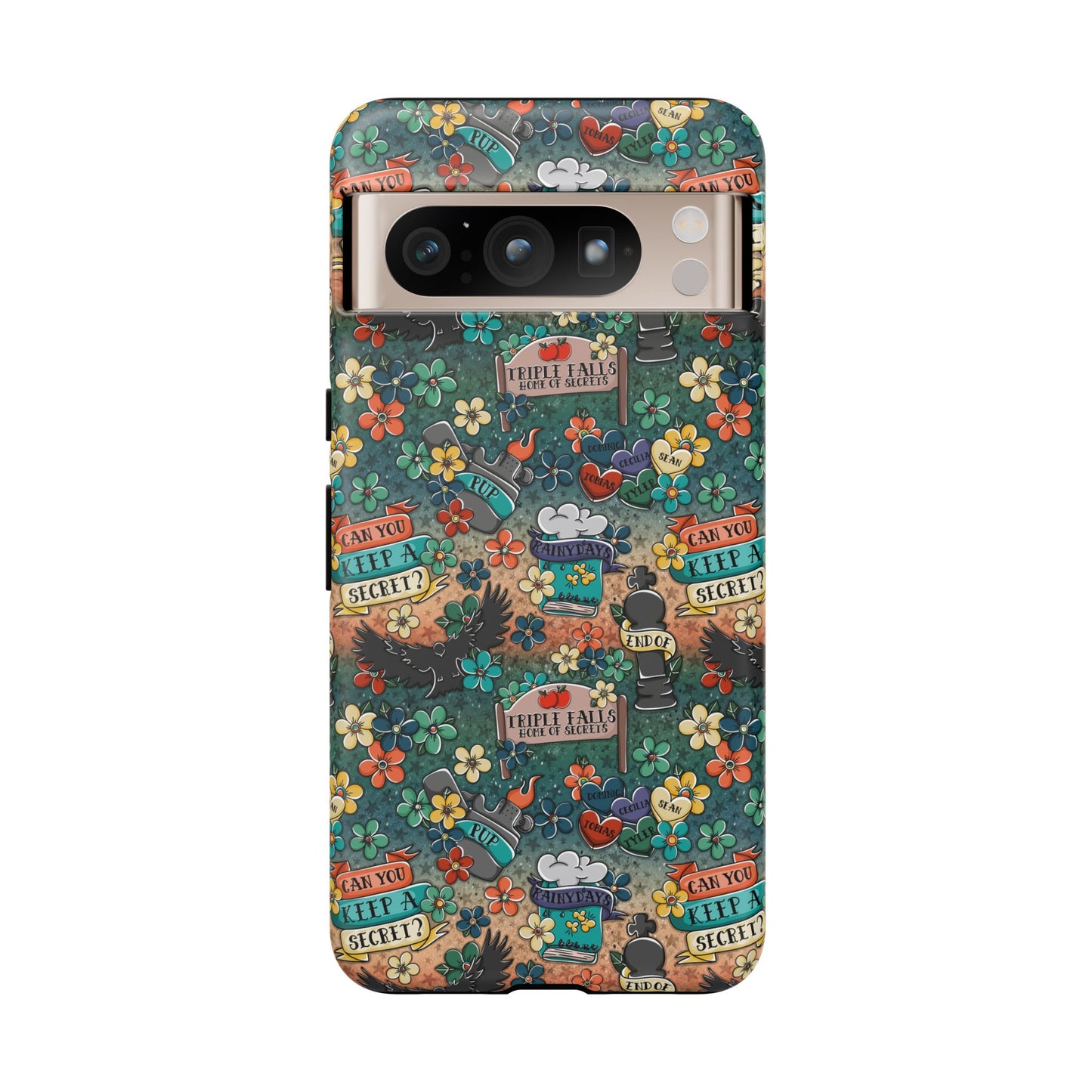 Triple Falls Tough Phone Case | Shockproof | Samsung Case | Google Case | Bookish