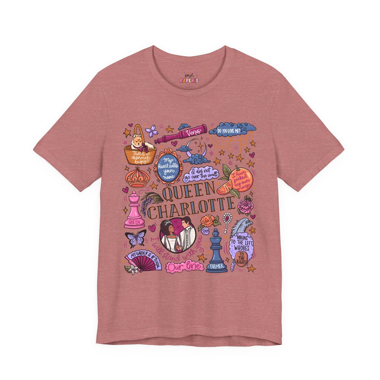 Queen Charlotte T-Shirt | Graphic Tee | Bookish Merch |