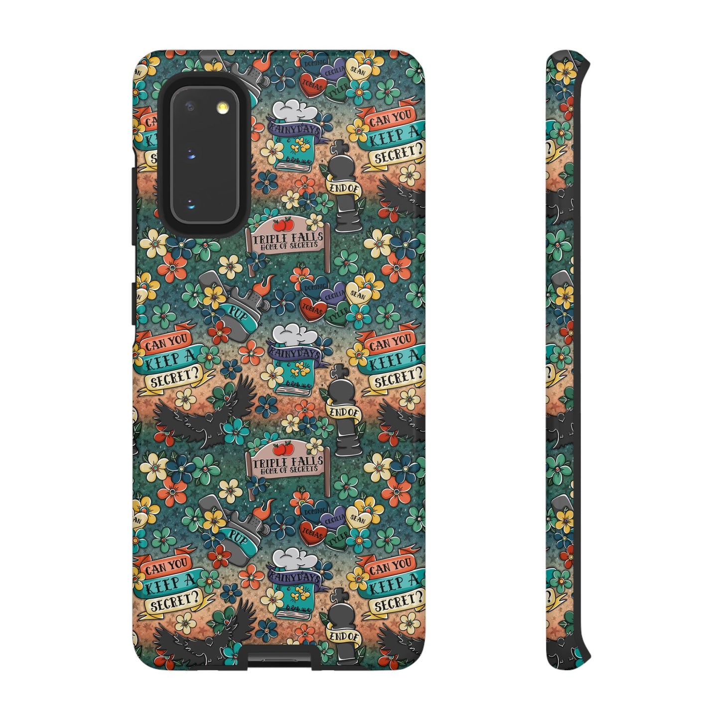 Triple Falls Tough Phone Case | Shockproof | Samsung Case | Google Case | Bookish