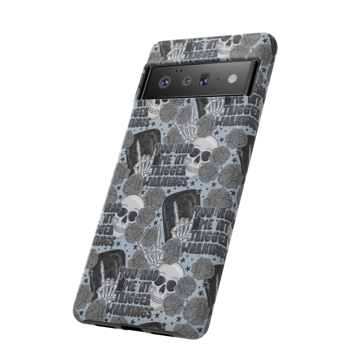 Trigger Warning Tough Phone Case | Shockproof | Samsung Case | Google Case | Bookish
