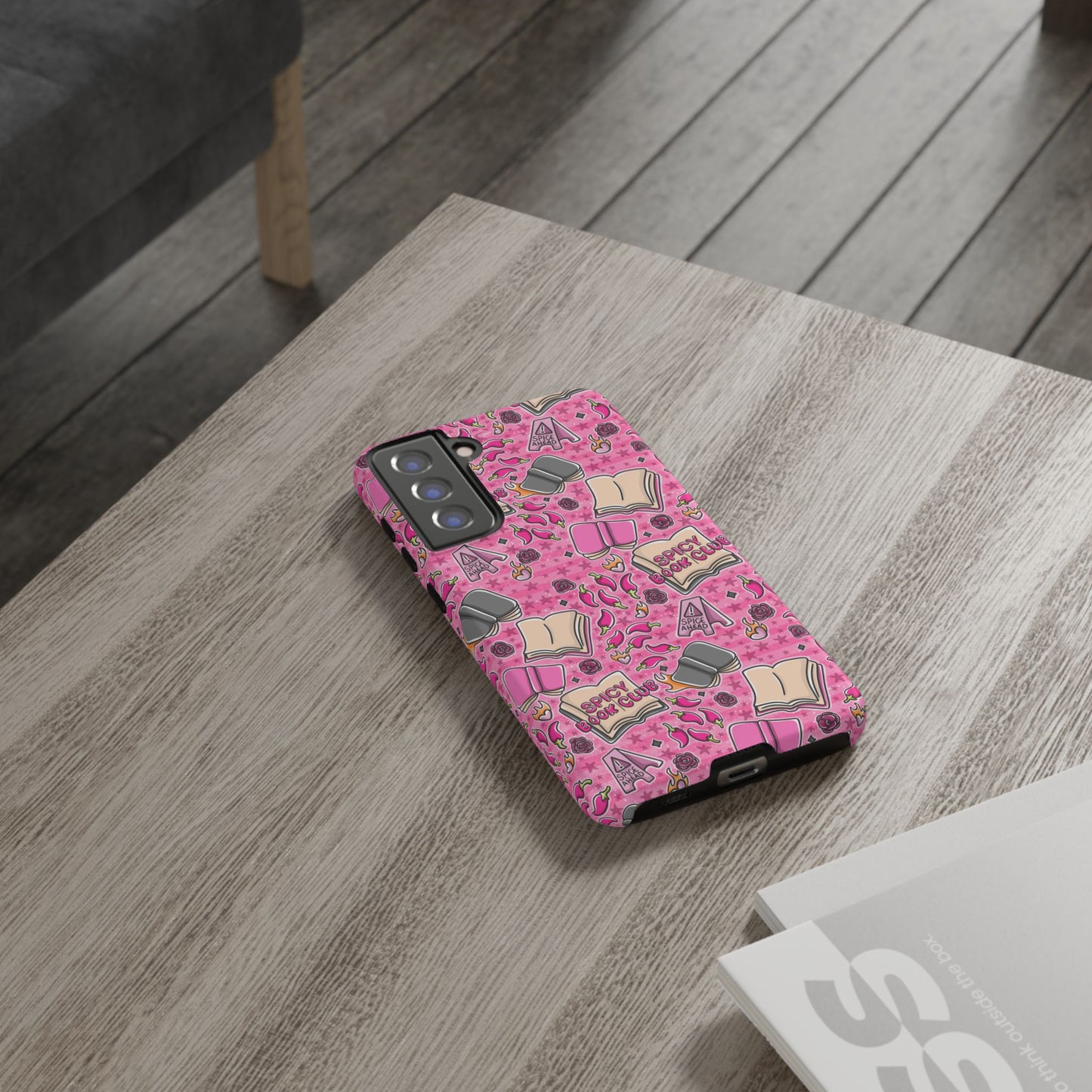 Spicy Book Club Tough Phone Case | Shockproof | Samsung Case | Google Case | Bookish
