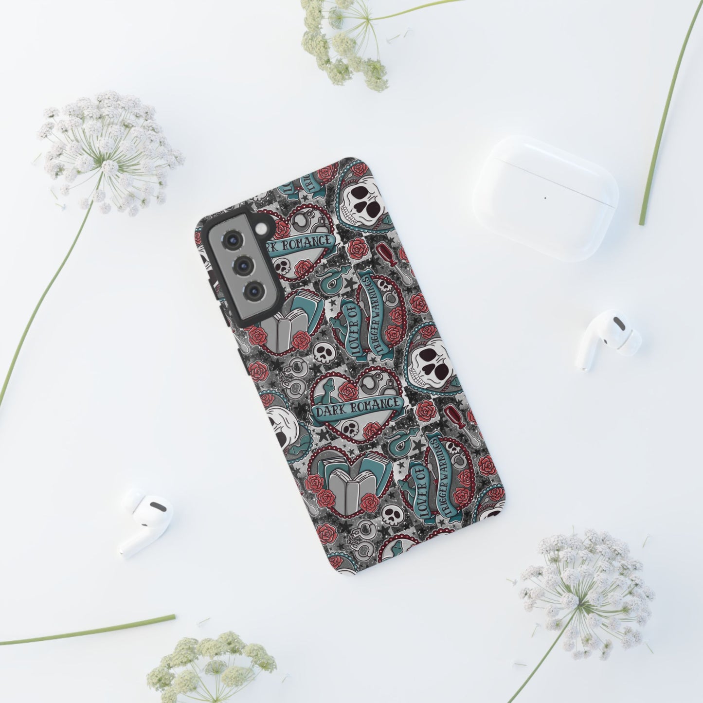 Dark Romance Tough Phone Case | Shockproof | Samsung Case | Google Case | Bookish