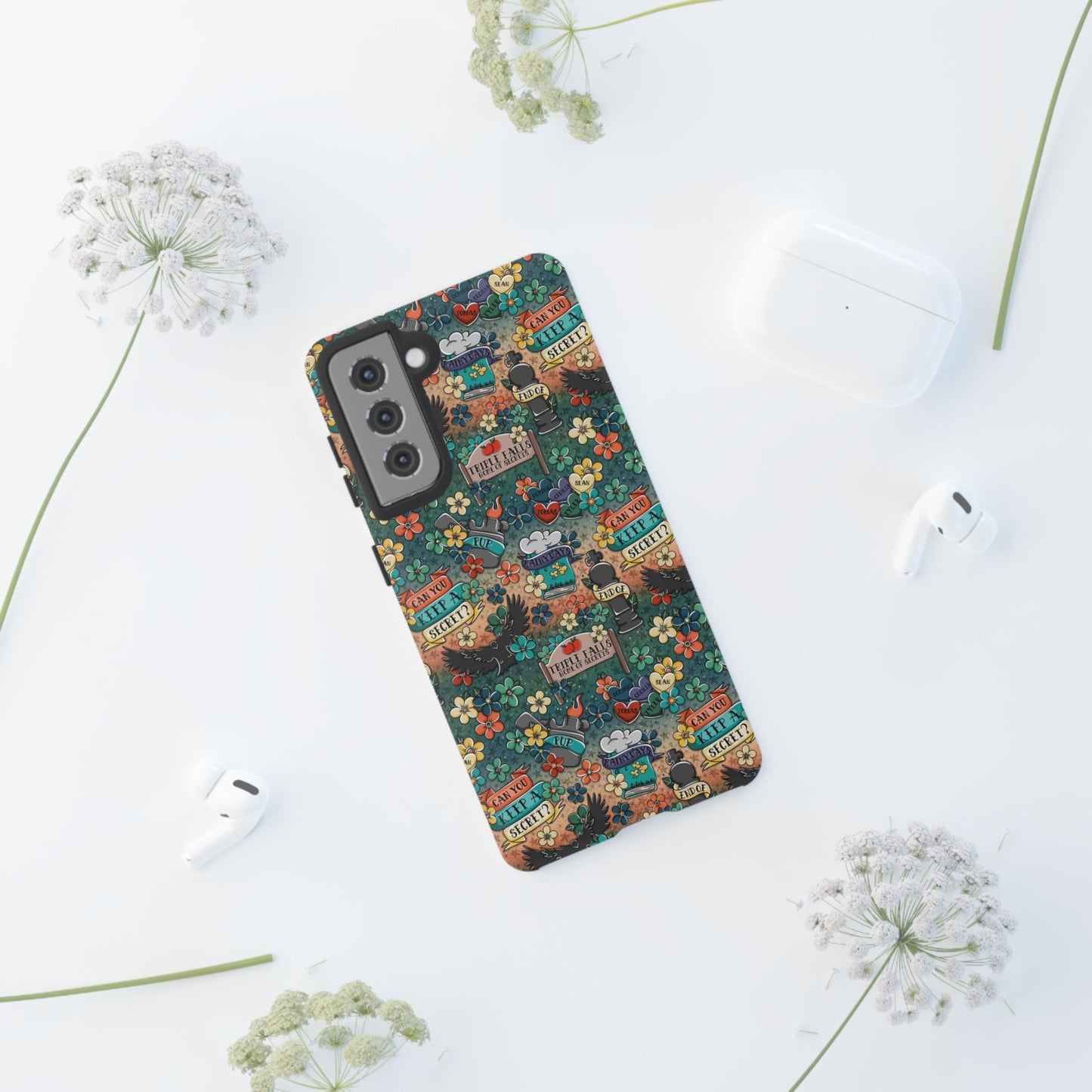 Triple Falls Tough Phone Case | Shockproof | Samsung Case | Google Case | Bookish