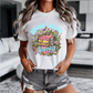 Books Are My Therapy Blue Font Bella+Canvas T-Shirt