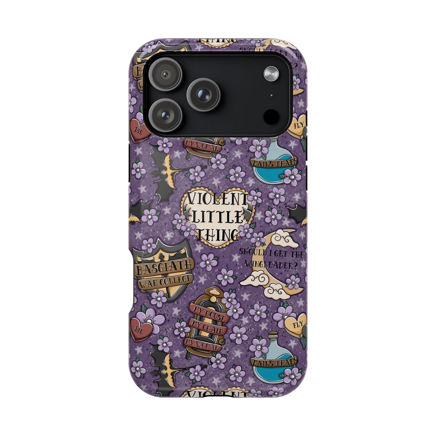 Violent Little Thing MagSafe Tough Phone Case | Shockproof | iPhone Case | Bookish Phone Case |