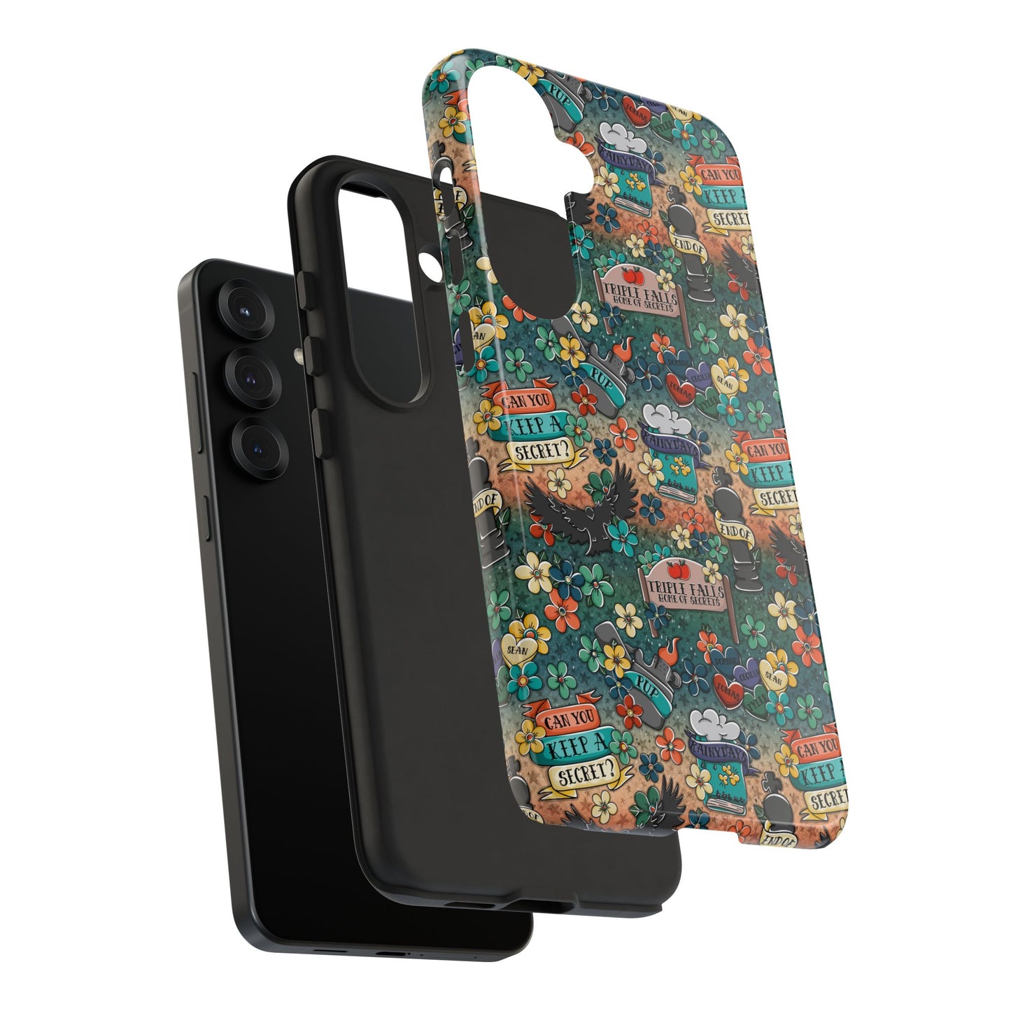 Triple Falls Tough Phone Case | Shockproof | Samsung Case | Google Case | Bookish