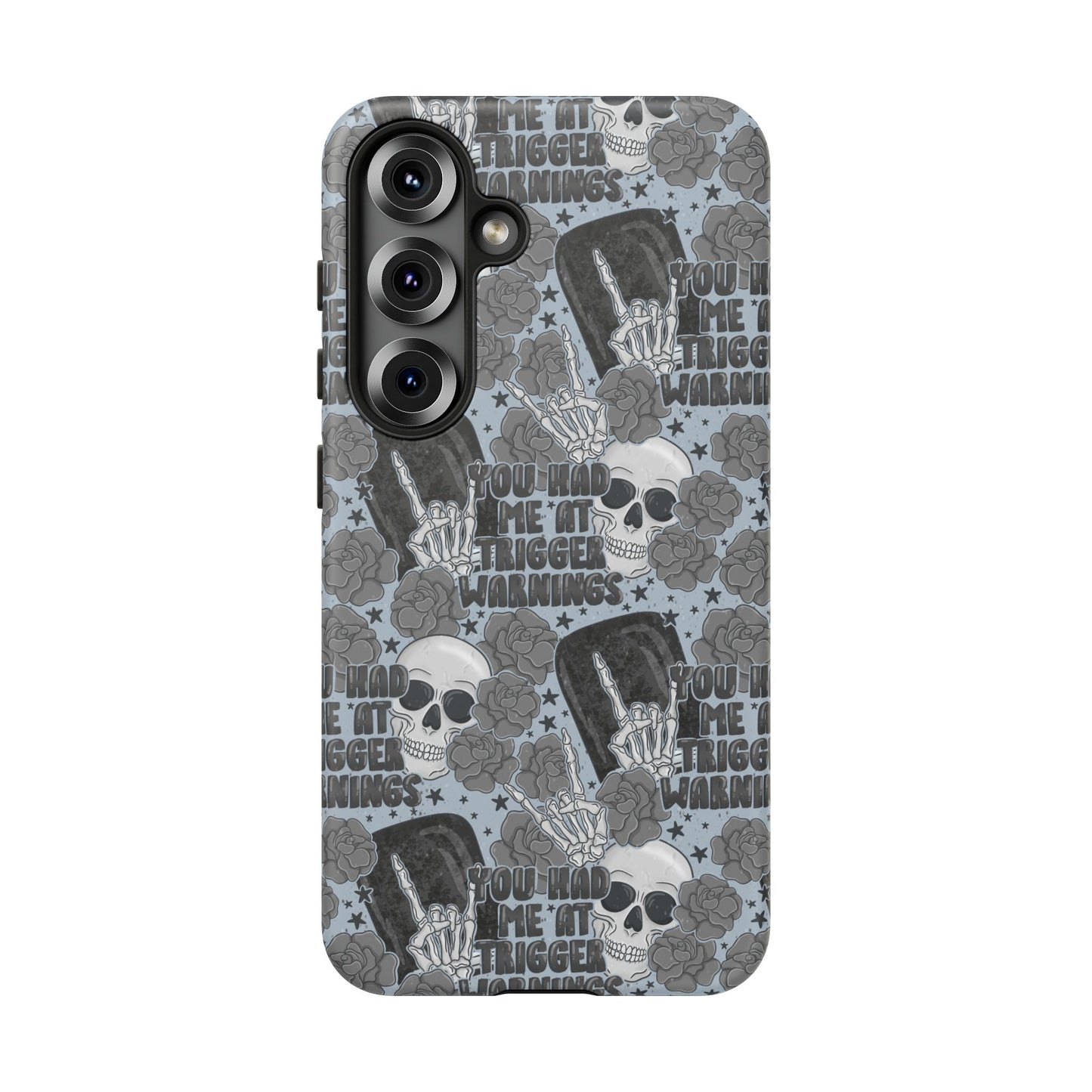 Trigger Warning Tough Phone Case | Shockproof | Samsung Case | Google Case | Bookish