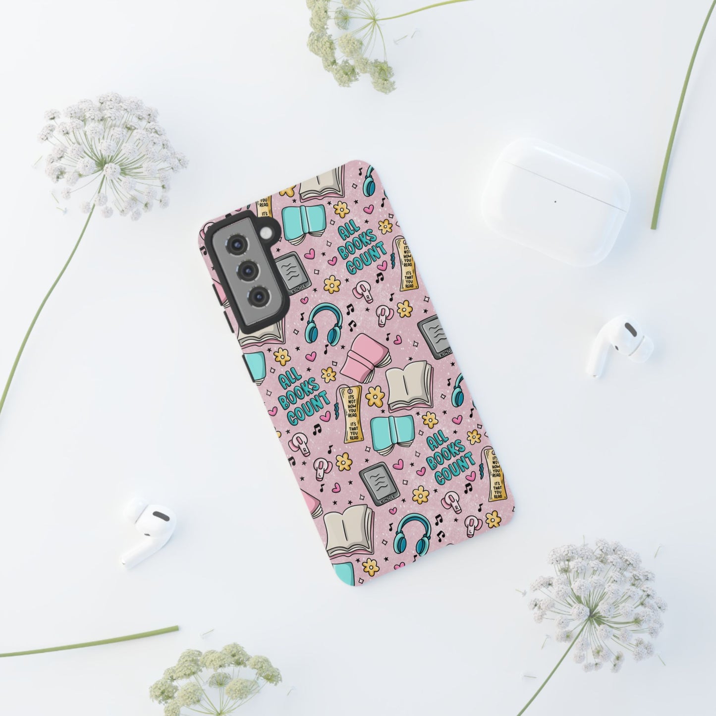 All Books Count Tough Phone Case | Shockproof | Samsung Case | Google Case | Bookish