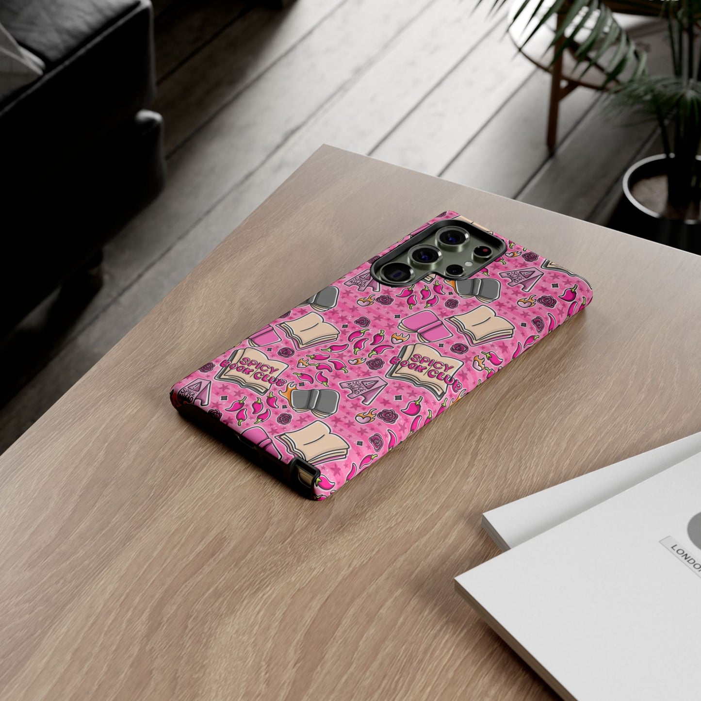 Spicy Book Club Tough Phone Case | Shockproof | Samsung Case | Google Case | Bookish