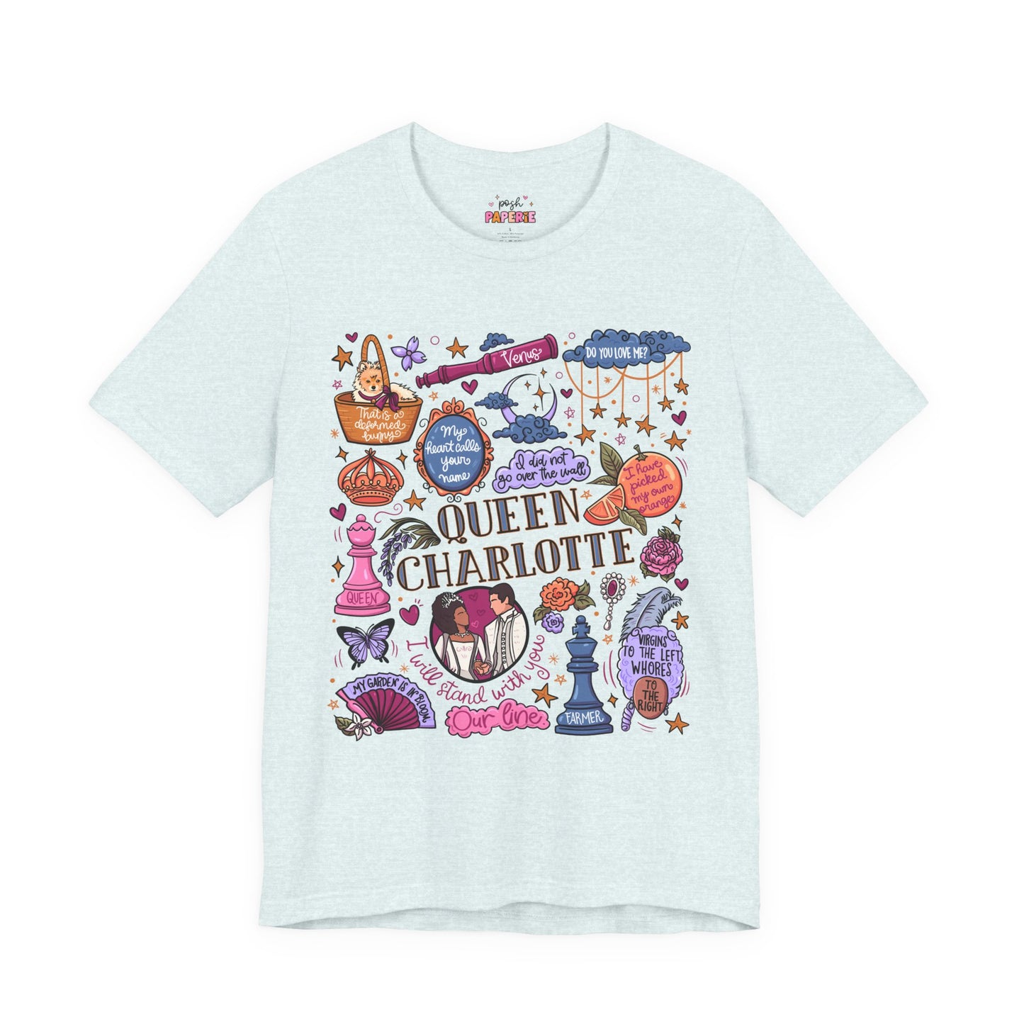Queen Charlotte T-Shirt | Graphic Tee | Bookish Merch |