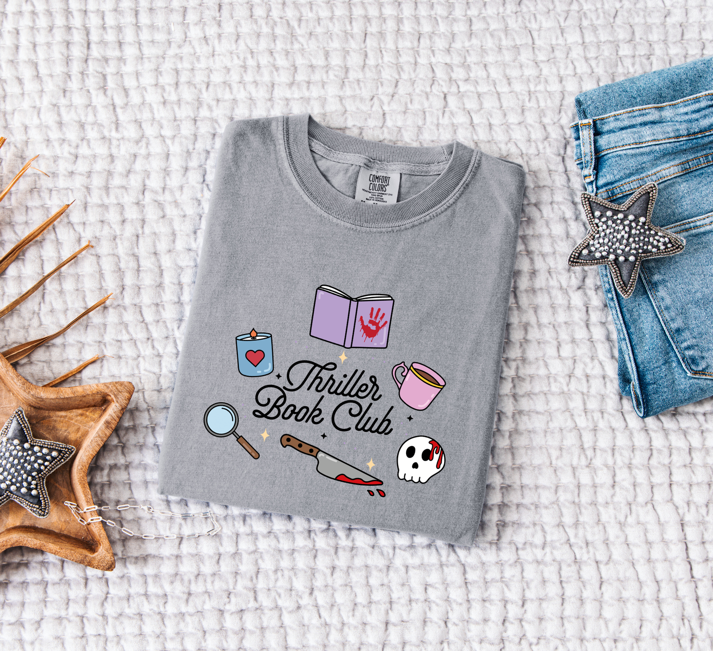 Thriller Book Club Comfort Colors T-Shirt