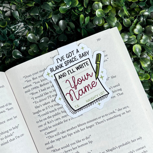 I’ve Got a Blank Space Magnetic Bookmark