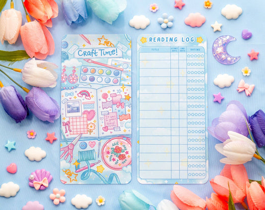 Craft Time Reading Log Bookmark