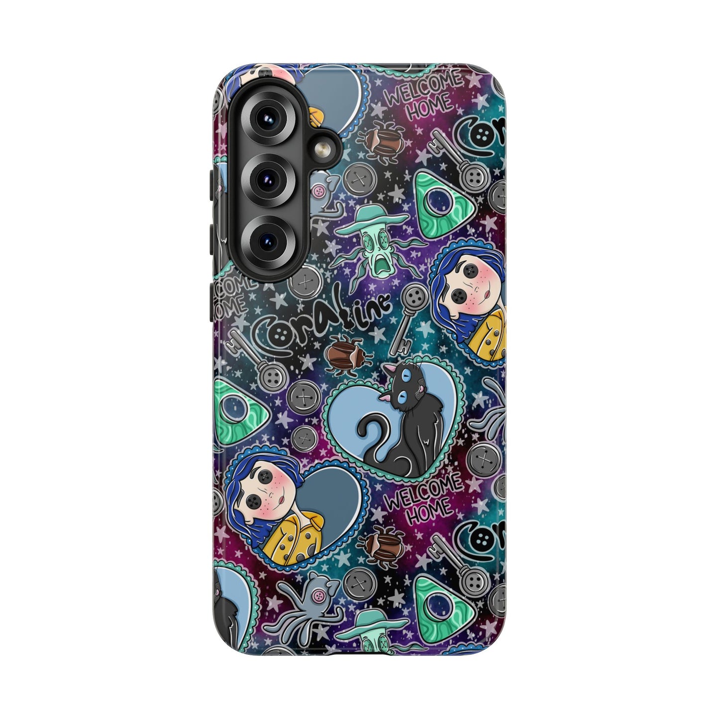 Button Girl Tough Phone Case | Shockproof | Samsung Case | Google Case |