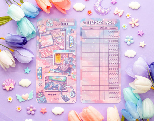 Game Time Reading Log Bookmark