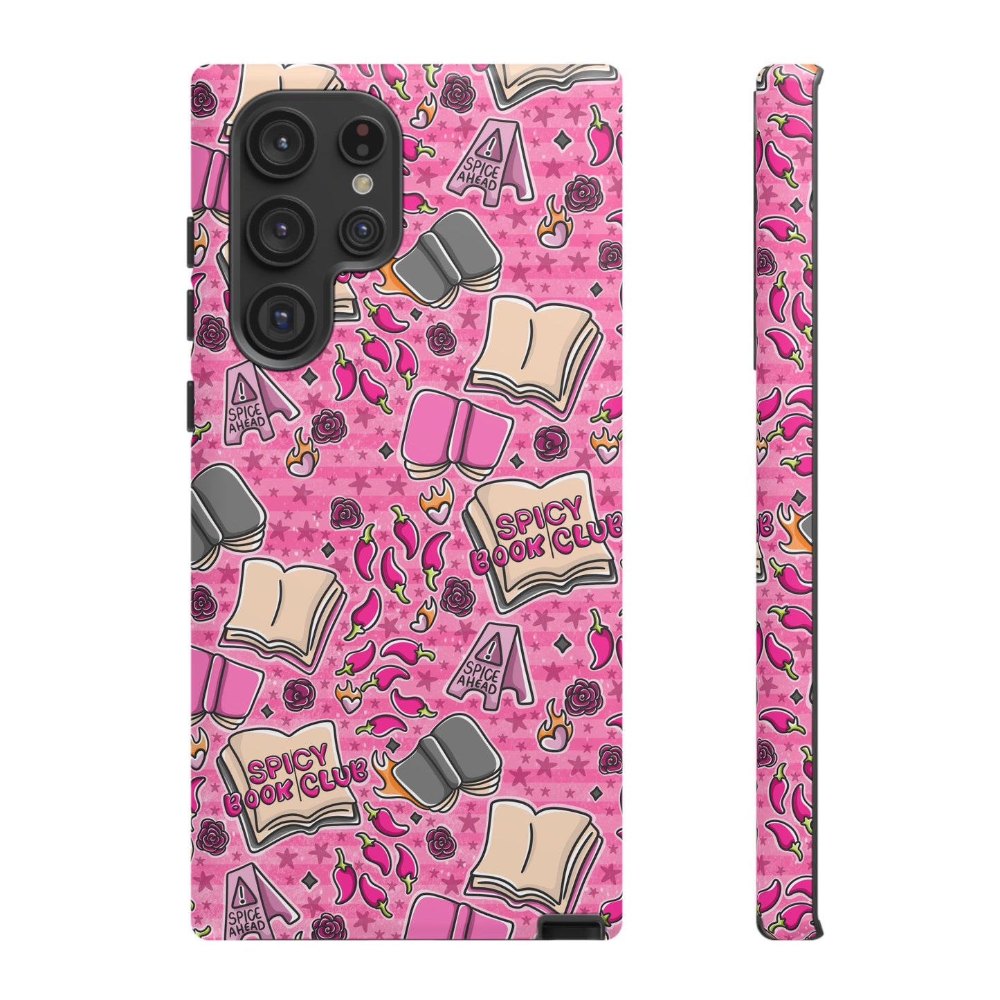 Spicy Book Club Tough Phone Case | Shockproof | Samsung Case | Google Case | Bookish
