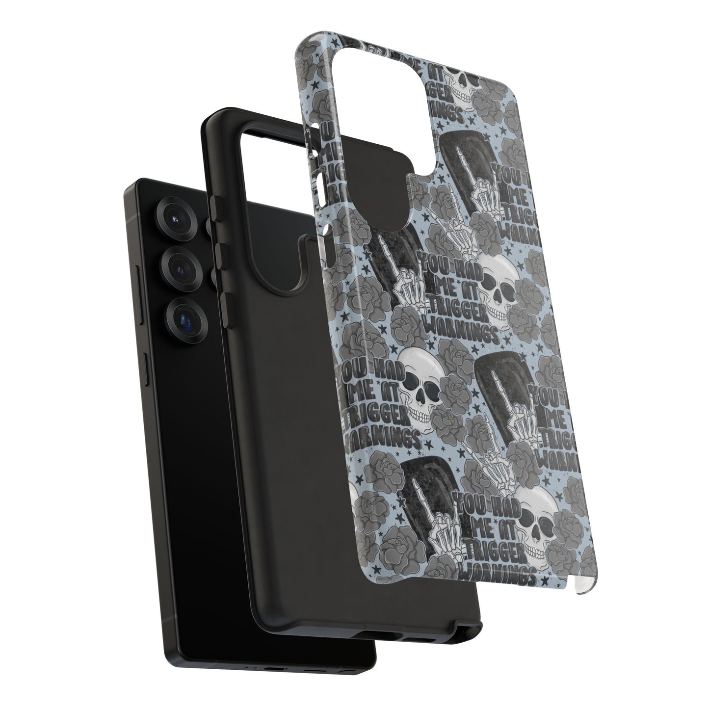 Trigger Warning Tough Phone Case | Shockproof | Samsung Case | Google Case | Bookish
